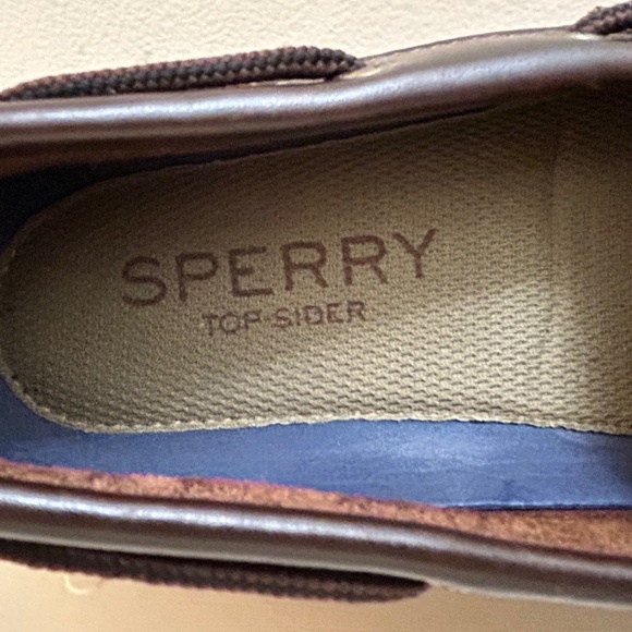Men’s Sperry Top-Sider Authentic Original Brown Leather Boat Shoe - Picture 5 of 9